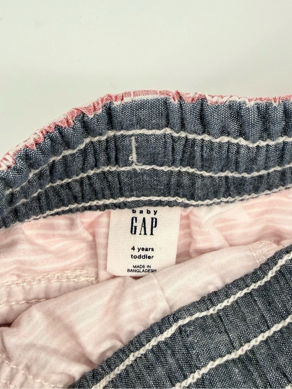 Baby GAP Red White Star Striped Boys Pull-On Shorts